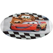 Round Area Rug Colorful Lightning McQueen Cartoon Carpet Modern 3D Art Aesthetic Rugs Living Room Bedroom Playroom Non-Slip Decorative Floor Mat 3Ft